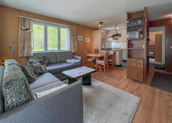 Classic Swiss Mountain Panorama Lägenhet Kandersteg